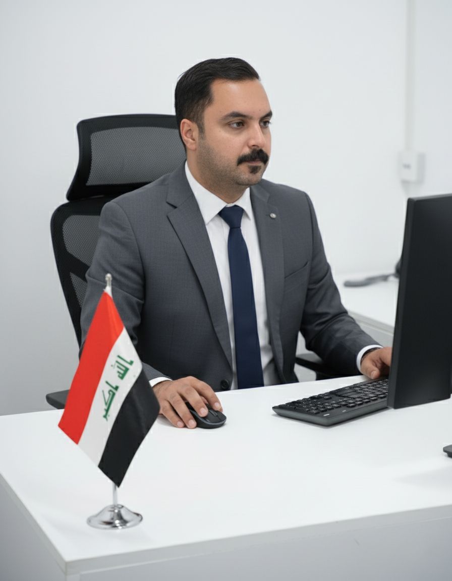 Member working at a desk inside Business Hub